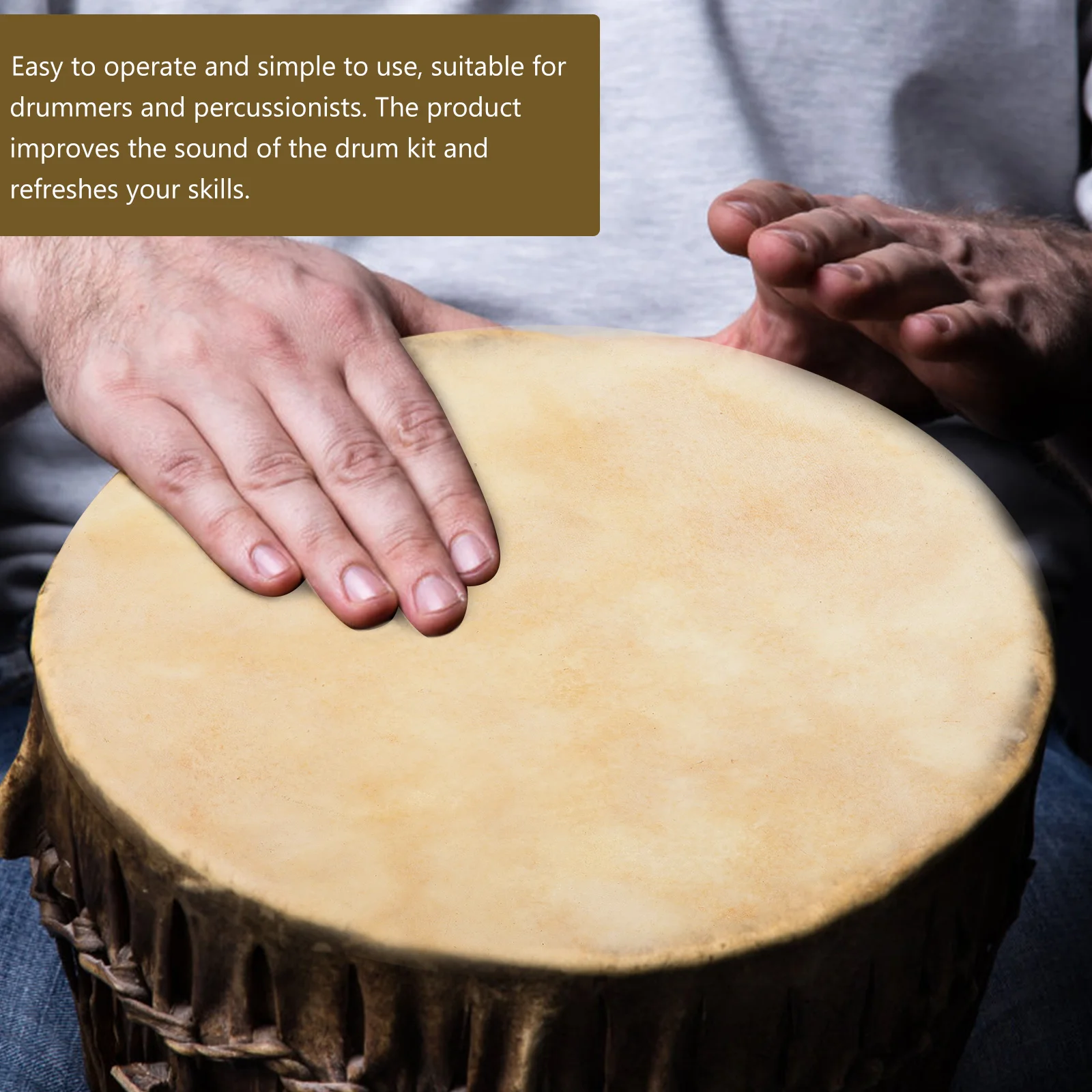 2pcs Skin Replacement Premium Round Covers For Bass Enhancement Durable Percussion Accessories Hand Drum Leathers
2pcs Skin Replacement Premium Round Covers For Bass Enhancement Durable Percussion Accessories Hand Drum Leathers