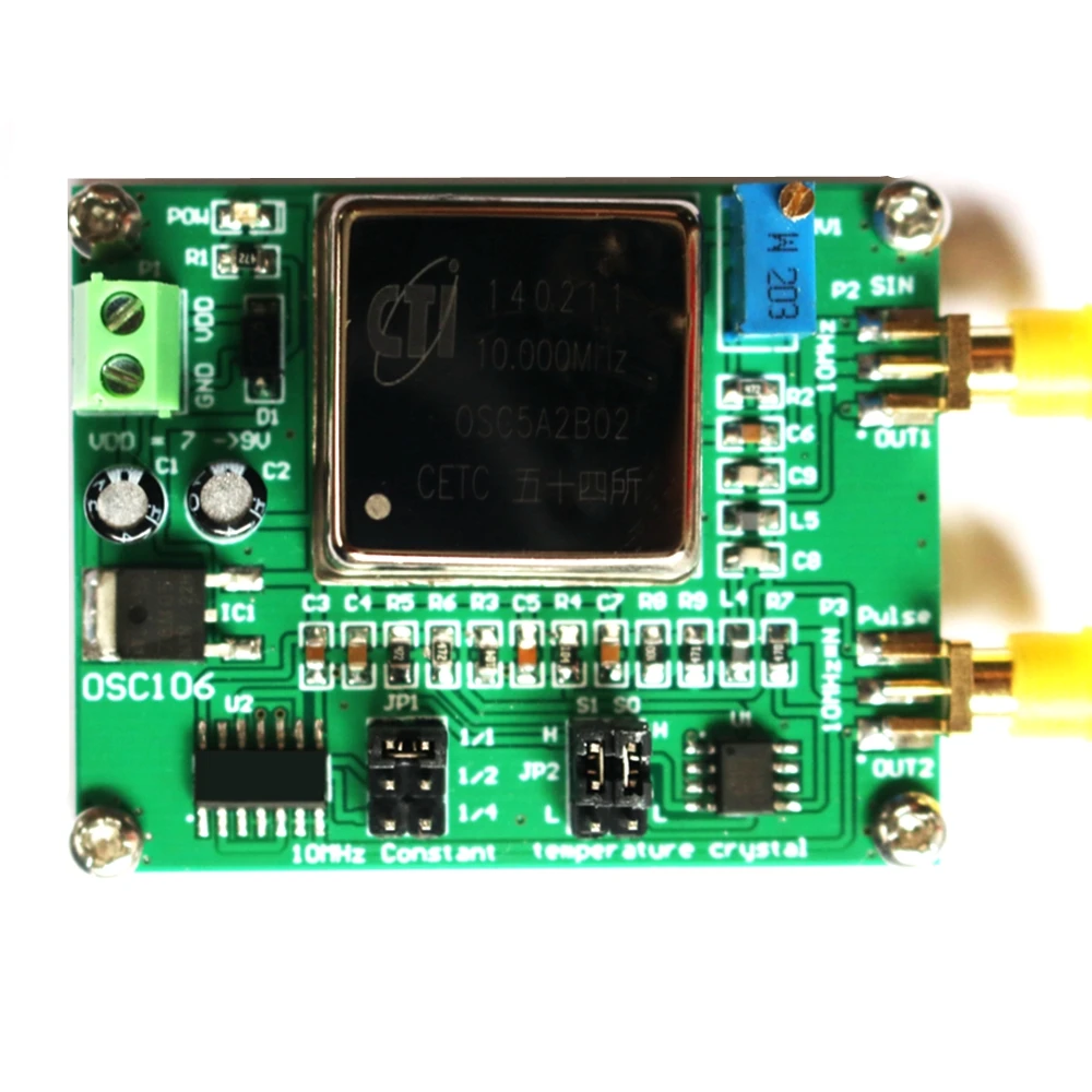 OCXO Constant Temperature Crystal Oscillator Module 5M 10MHz 15M 20M 25M 30M 9 Frequency Options for Frequency Doubling Signals
OCXO Constant Temperature Crystal Oscillator Module 5M 10MHz 15M 20M 25M 30M 9 Frequency Options for Frequency Doubling Signals