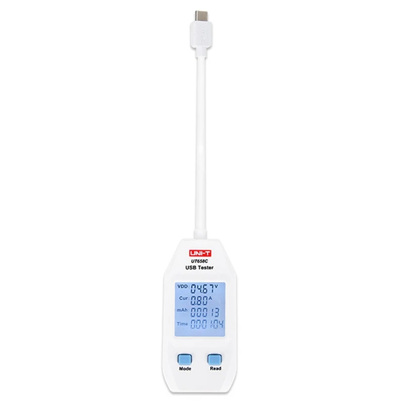 UNI-T UT658C Digital LCD USB Tester Detector Voltage Current Charger Power Capacity Meter with Data Storage
UNI-T UT658C Digital LCD USB Tester Detector Voltage Current Charger Power Capacity Meter with Data Storage
