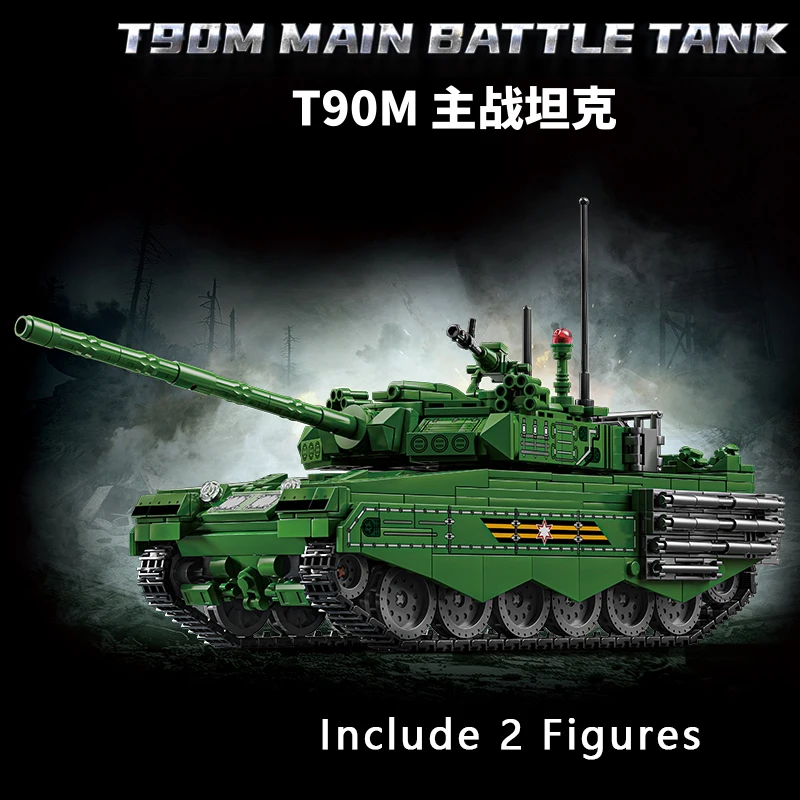 Russian T90M Main Battle Tank Assembly Building Block Model Tracked Heavy Tank Military Series Armored Vehicle Educational Boys' Toy Puzzle
Russian T90M Main Battle Tank Assembly Building Block Model Tracked Heavy Tank Military Series Armored Vehicle Educational Boys' Toy Puzzle