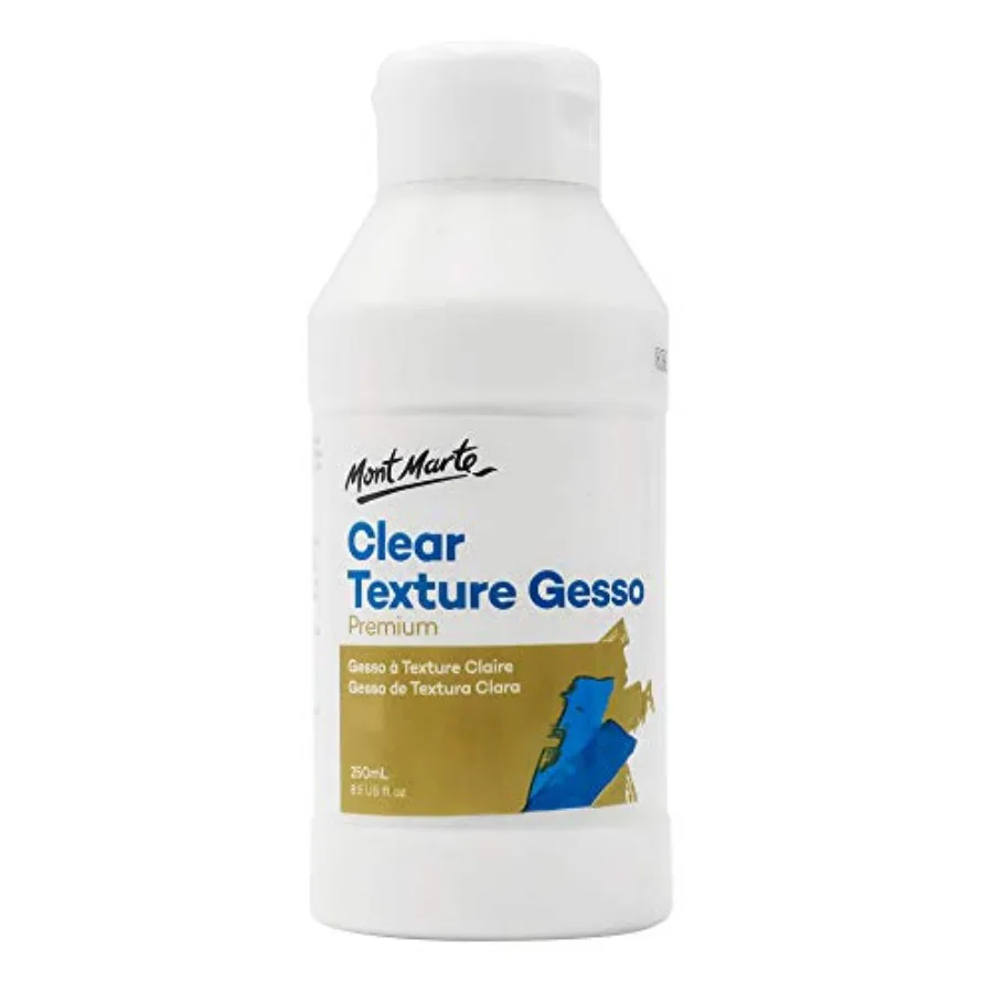 Premium Clear Texture Gesso Acrylic Medium 8.45oz 250ml
Premium Clear Texture Gesso Acrylic Medium 8.45oz 250ml