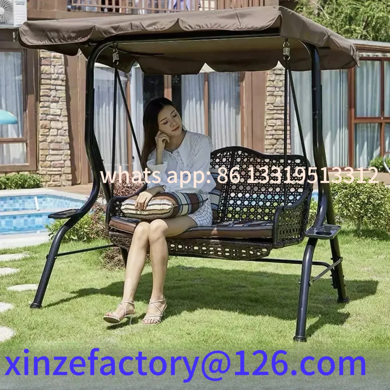 Customizable Double Person Courtyard Garden Outdoor Home Swing Hanging Chair Outdoor Villa Wrought Iron
Customizable Double Person Courtyard Garden Outdoor Home Swing Hanging Chair Outdoor Villa Wrought Iron