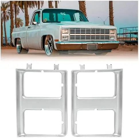 HECASA Headlight Bezel for 1985-1988 Chevy GMC Trucks - Silver, Driver & Passenger Side
HECASA Headlight Bezel for 1985-1988 Chevy GMC Trucks - Silver, Driver & Passenger Side