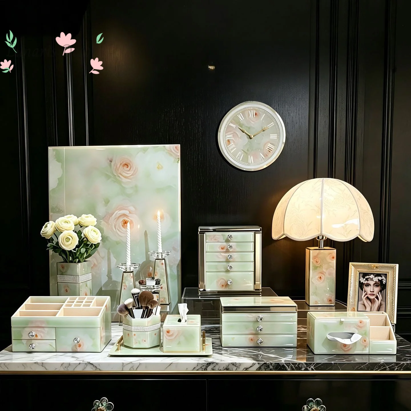 Jewelry storage box, desktop cosmetics box, tissue box, light luxury high-value niche home accessories
Jewelry storage box, desktop cosmetics box, tissue box, light luxury high-value niche home accessories