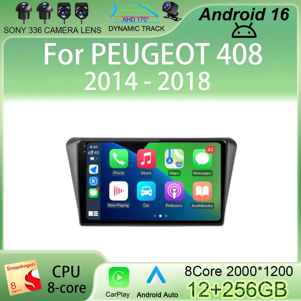 Автомагнитола Android 16 Carplay для PEUGEOT 408 2014-2018 с 5G Wi-Fi + 4G, мультимедийный видеоплеер, GPS-стереосистема, головное устройство (без DVD)
Автомагнитола Android 16 Carplay для PEUGEOT 408 2014-2018 с 5G Wi-Fi + 4G, мультимедийный видеоплеер, GPS-стереосистема, головное устройство (без DVD)