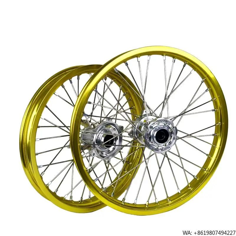 New Color Yellow Rim Fit RMZ 21 18 Inch Wheel Set Dirtbike Alloy Wheels Rims Motocross Wheels
New Color Yellow Rim Fit RMZ 21 18 Inch Wheel Set Dirtbike Alloy Wheels Rims Motocross Wheels
