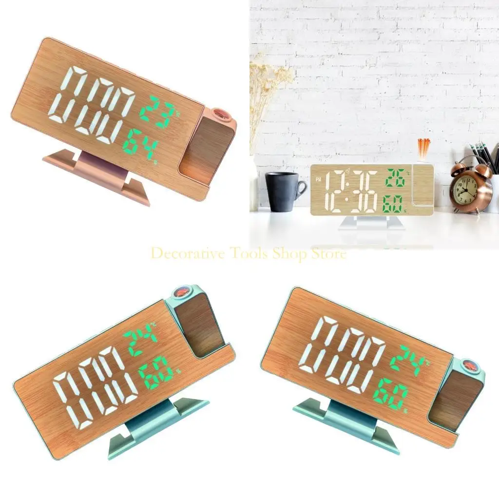 QX2E Multifunctional LED Digital Alarm Clock with Temperature Humidity Display and Rotating Projection for Time Management
QX2E Multifunctional LED Digital Alarm Clock with Temperature Humidity Display and Rotating Projection for Time Management