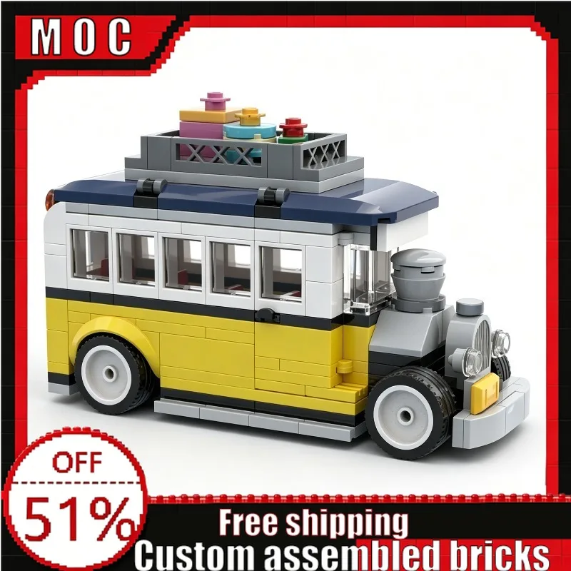 249 Parts MOC Vintage Classic City Retro Bus Building Blocks Model DIY Assembly Educational Toy Creative Birthday Christmas Gift
249 Parts MOC Vintage Classic City Retro Bus Building Blocks Model DIY Assembly Educational Toy Creative Birthday Christmas Gift