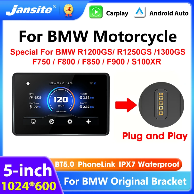 Motorcycle Navigation Special For BMW R1200GS R1250GS R1300GS F800 F850 F900 S1000XR Wireless CarPlay Android Auto Moto Monitor
Motorcycle Navigation Special For BMW R1200GS R1250GS R1300GS F800 F850 F900 S1000XR Wireless CarPlay Android Auto Moto Monitor