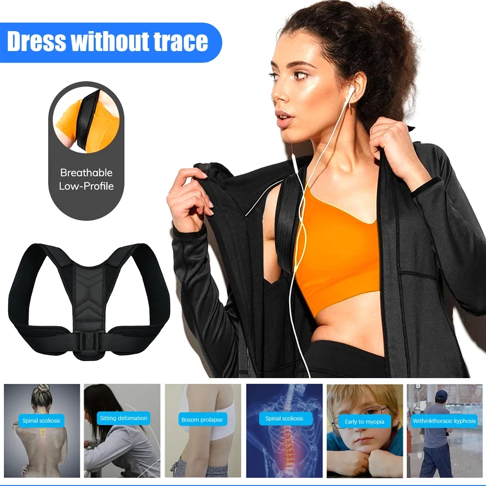 Back Posture Correction Belt Hunchback Corrector Correction Belt Shoulder Straight Back Reshape Your Body Home Office Neck Brace
Back Posture Correction Belt Hunchback Corrector Correction Belt Shoulder Straight Back Reshape Your Body Home Office Neck Brace