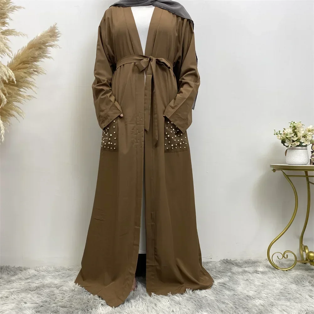 Slim-fit Long Sleeves Abayas Pocket Robe Women Dress Fashion Saudi Arabia Dubai Abaya Elegante Pearl Muslim Dress Robe Vistidos
Slim-fit Long Sleeves Abayas Pocket Robe Women Dress Fashion Saudi Arabia Dubai Abaya Elegante Pearl Muslim Dress Robe Vistidos