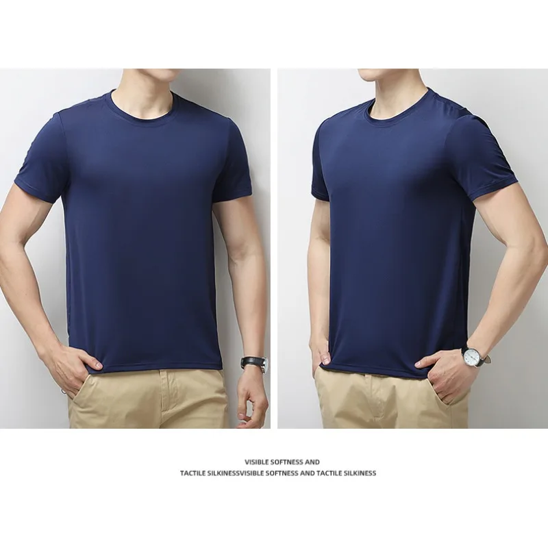 Men's Outdoor Tennis Training Sweat Absorbing Quick Drying Ice Silk T-shirt Lightweight Breathable Short Sleeved Top for Summer
Men's Outdoor Tennis Training Sweat Absorbing Quick Drying Ice Silk T-shirt Lightweight Breathable Short Sleeved Top for Summer