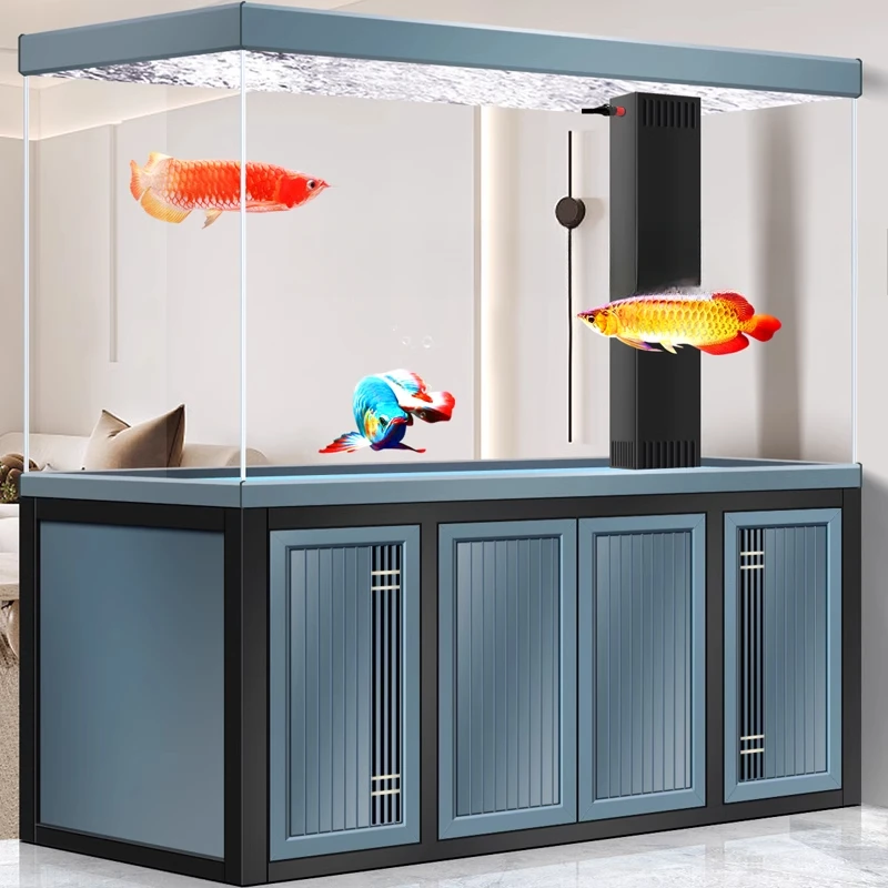 Arowana tank, ultra-white glass aquarium, large company opens, living room, household floor ecology, no water bottom filtration
Arowana tank, ultra-white glass aquarium, large company opens, living room, household floor ecology, no water bottom filtration