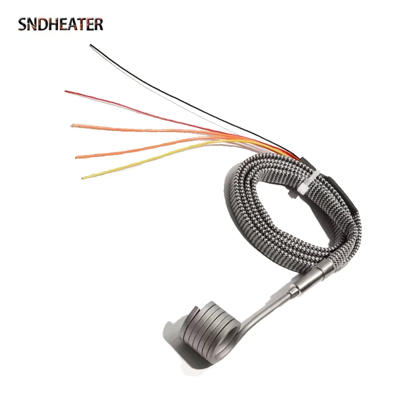 SNDHEATER 110V 220V Spiral Shape Heater Coil 65x45MM 65x50MM 65x55MM Heating Element with K Thermocouple for Extrusion Machine
SNDHEATER 110V 220V Spiral Shape Heater Coil 65x45MM 65x50MM 65x55MM Heating Element with K Thermocouple for Extrusion Machine