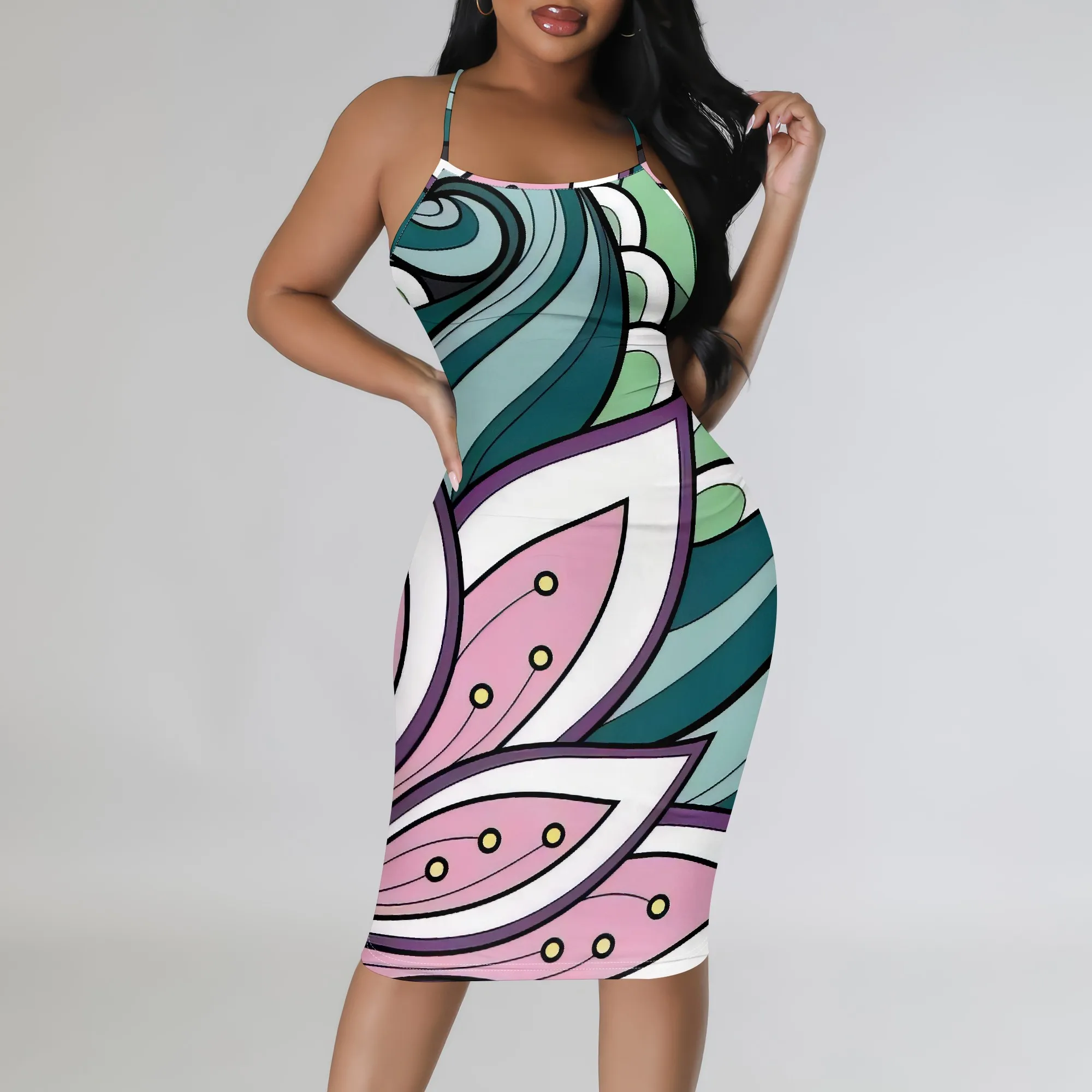 Womens Fashion Sleeveless Loose Sexy Slip Dress Vacation Scoop Neck Dress Print Sleeveless Print Casual Dress
Womens Fashion Sleeveless Loose Sexy Slip Dress Vacation Scoop Neck Dress Print Sleeveless Print Casual Dress