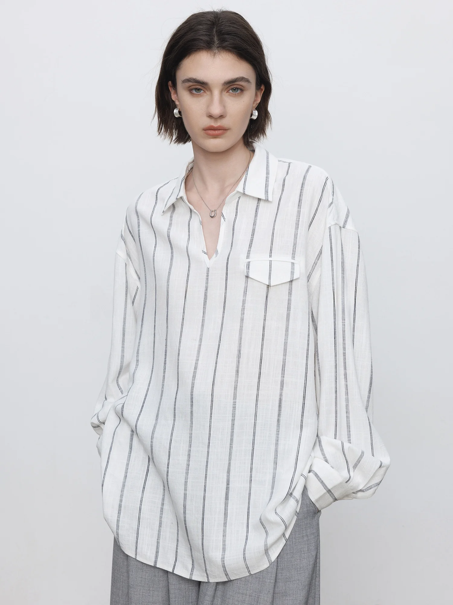 Maiherer Women's Linen irt Striped Long Sve Casual Sle Spring 2026 Breathable Comfortable Loose Fit Ele Commute
Maiherer Women's Linen irt Striped Long Sve Casual Sle Spring 2026 Breathable Comfortable Loose Fit Ele Commute