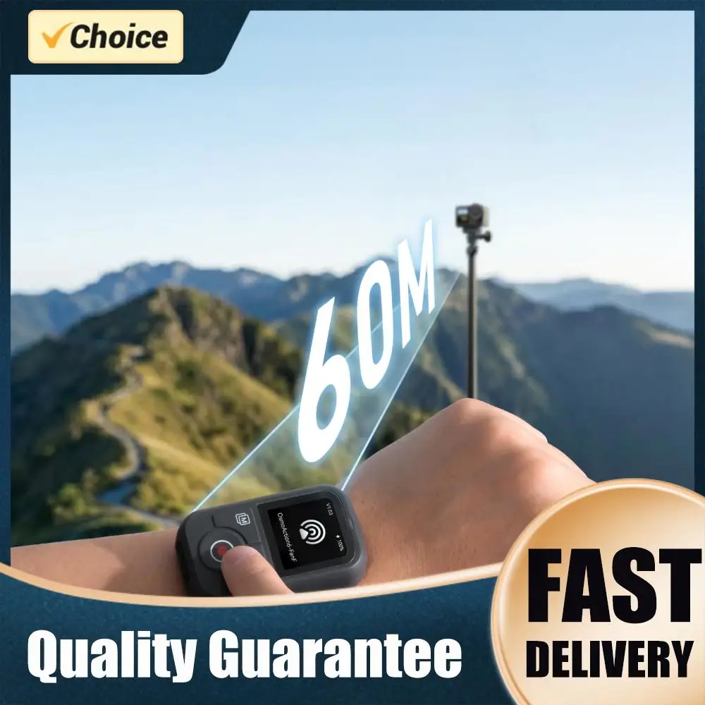 60M Bluetooth Remote Control With Wrist Strap Waterproof Sports Camera RC Screen Display for DJI OSMO Action 6 5pro 4 OSMO 360
60M Bluetooth Remote Control With Wrist Strap Waterproof Sports Camera RC Screen Display for DJI OSMO Action 6 5pro 4 OSMO 360