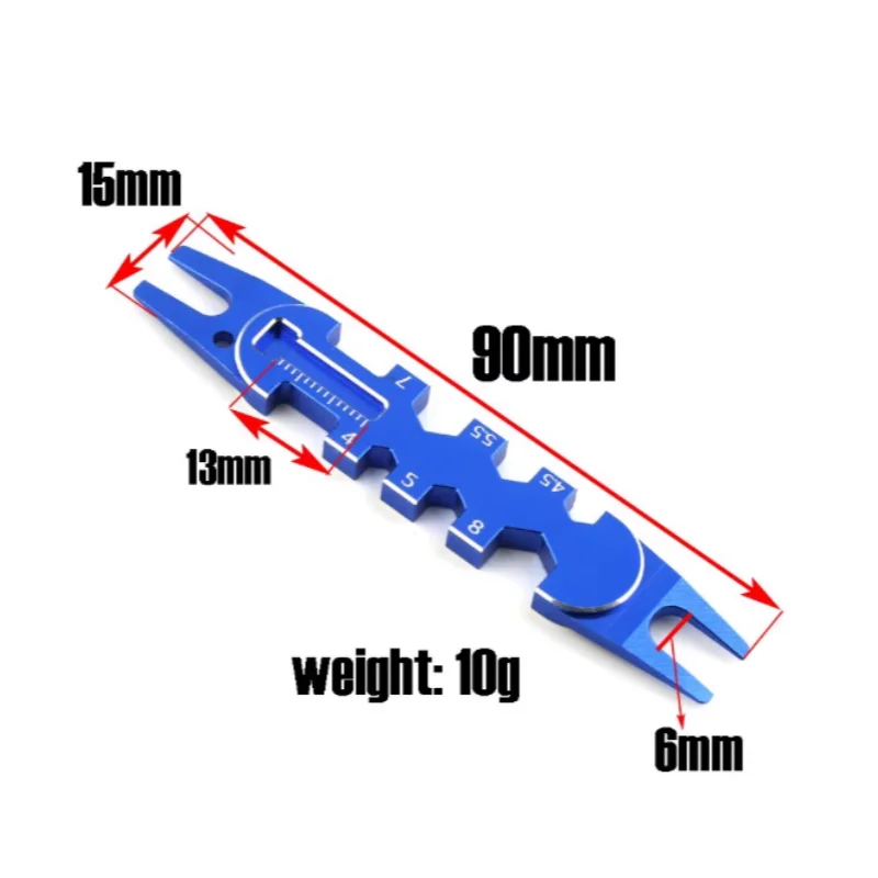 1PCS Red / Blue wrench RC car climbing car flat running off-road vehicle shock absorber removal tool nut multi-function wrench
1PCS Red / Blue wrench RC car climbing car flat running off-road vehicle shock absorber removal tool nut multi-function wrench