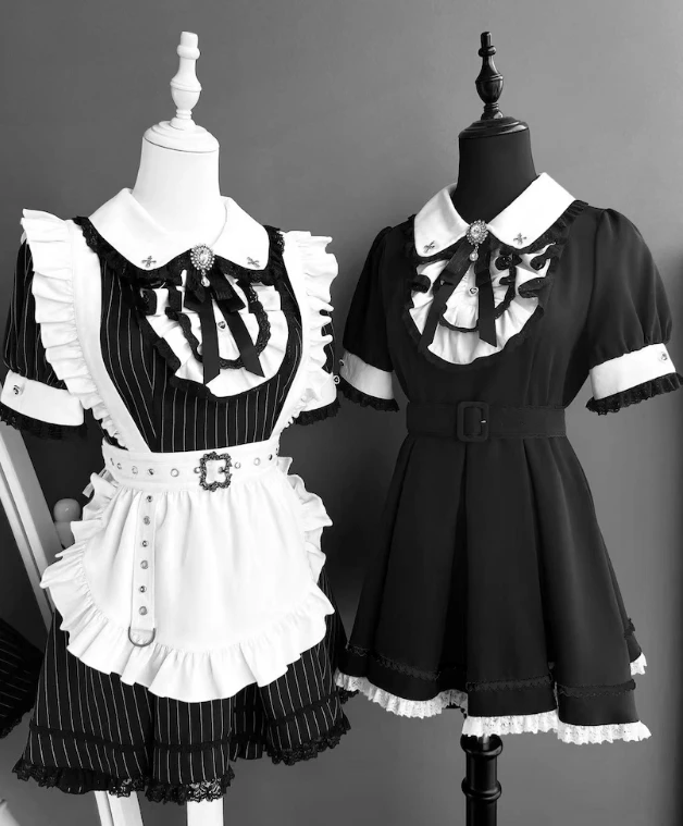 Японский комплект платьев горничной с субкультурой, новый летний костюм для девочек, женское тонкое платье с короткими рукавами и шорты, наряды Лолиты
Японский комплект платьев горничной с субкультурой, новый летний костюм для девочек, женское тонкое платье с короткими рукавами и шорты, наряды Лолиты