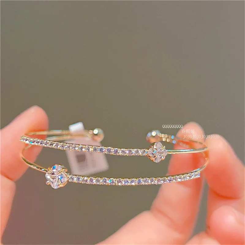 Cuff Bracelet Gold Color Bangle For Women Girl Small White Shine Zircon Stone Fashion Jewelry Charm Party Accessories Gift
Cuff Bracelet Gold Color Bangle For Women Girl Small White Shine Zircon Stone Fashion Jewelry Charm Party Accessories Gift