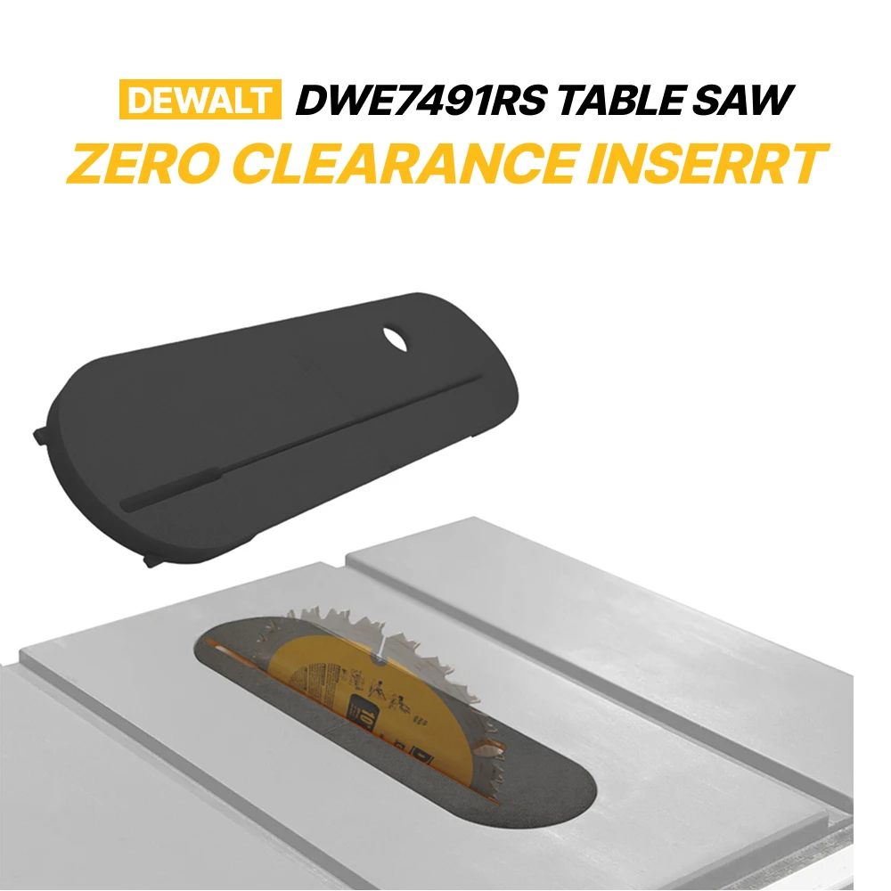 Compatible DeWalt DWE7491RS Zero-Clearance Table Saw Insert Precise Cuts