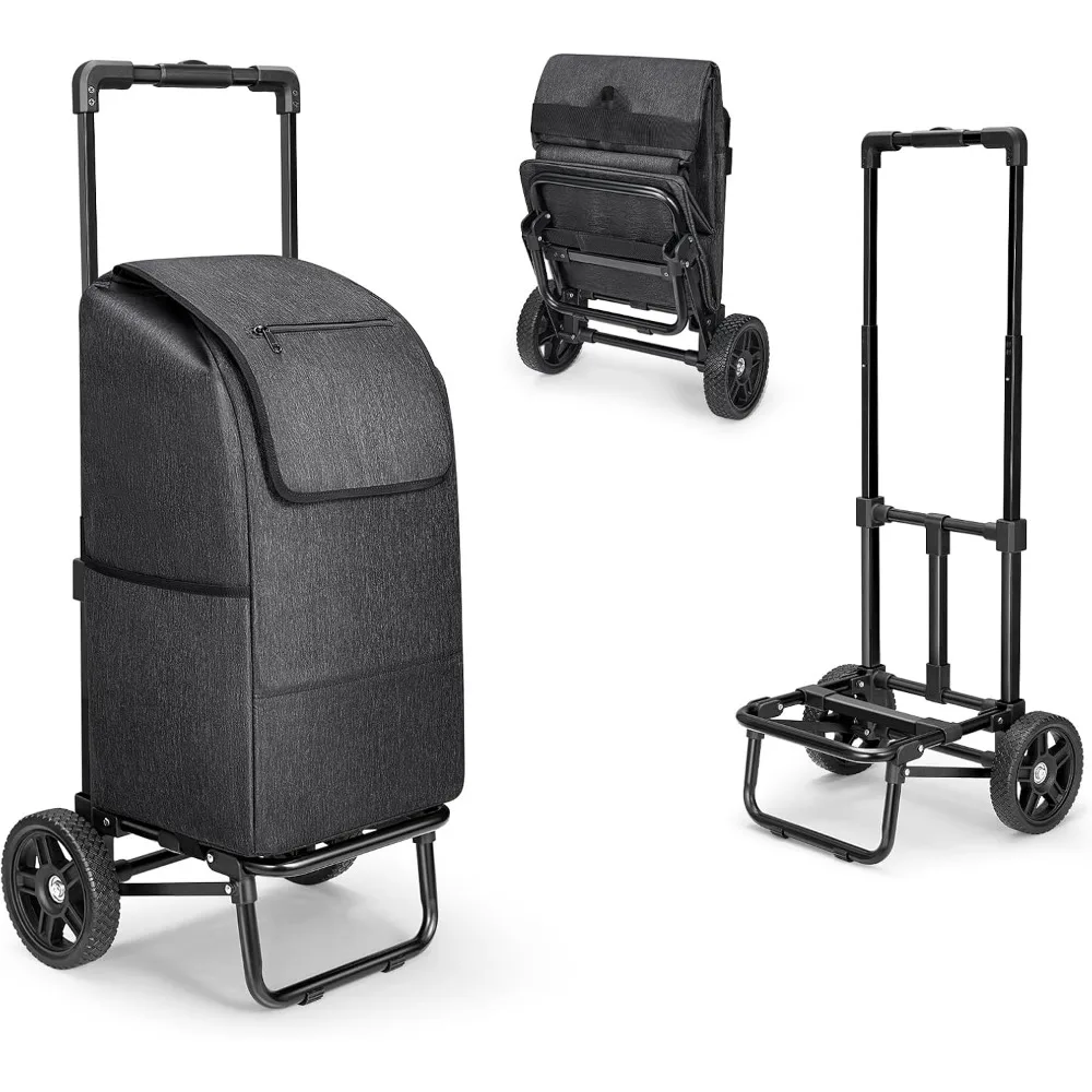 2 in 1 Shopping Cart for Groceries,330 lbs Grocery Cart on Wheels,Foldable Shopping Cart with Wheels,Waterproof Bag for Shopping
2 in 1 Shopping Cart for Groceries,330 lbs Grocery Cart on Wheels,Foldable Shopping Cart with Wheels,Waterproof Bag for Shopping