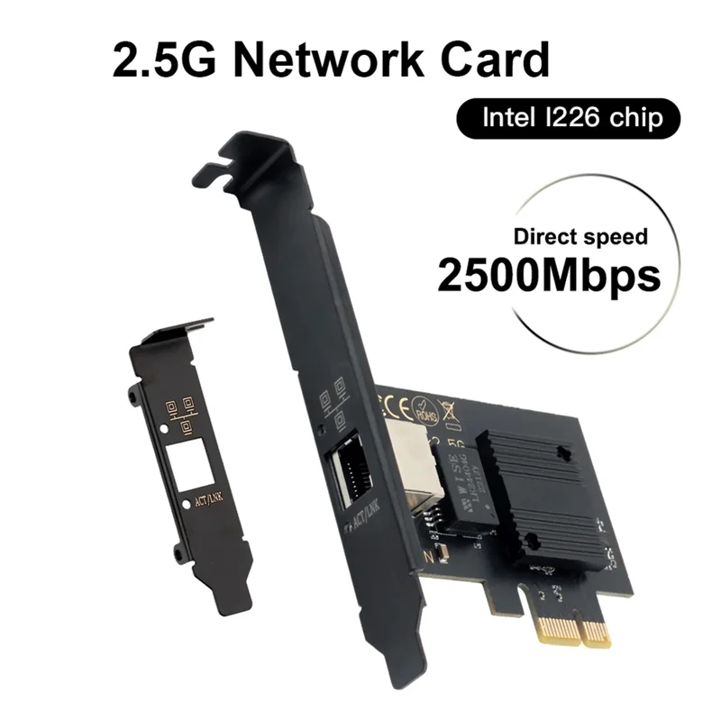 Durable-2500Mbps PCI-E To RJ45 Network Card 100/1000/2500Mbps RJ45 LAN Pcie Adapter Black For Laptop PC,2500Mbps PCI-E To RJ45 N
Durable-2500Mbps PCI-E To RJ45 Network Card 100/1000/2500Mbps RJ45 LAN Pcie Adapter Black For Laptop PC,2500Mbps PCI-E To RJ45 N