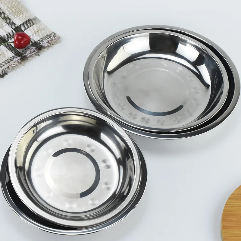 Thiened 304 Stainl Steel round Di Flat Bot Sted Roasted Vegetable Plate Deep And Slow Home Use Plate
Thiened 304 Stainl Steel round Di Flat Bot Sted Roasted Vegetable Plate Deep And Slow Home Use Plate
