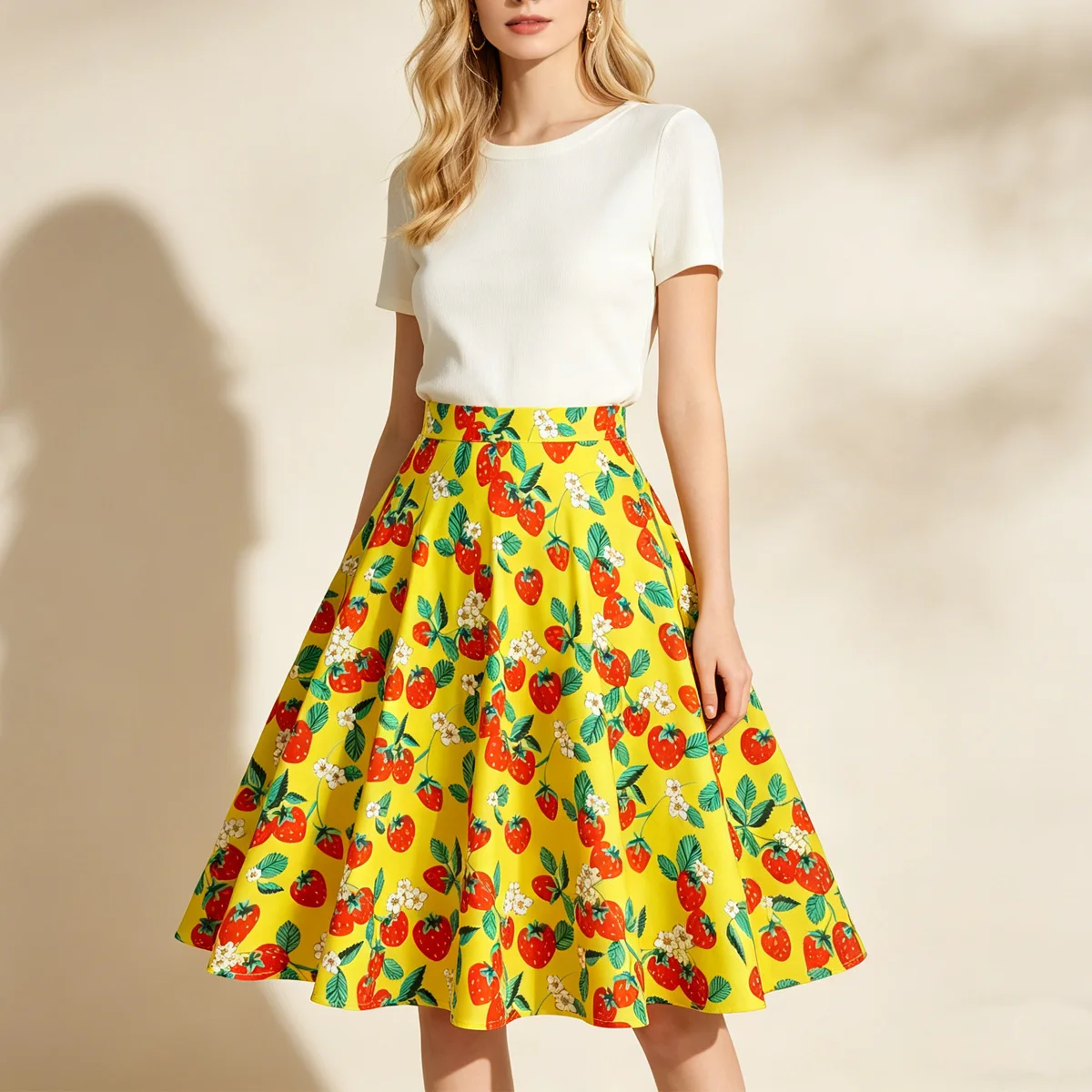 SISHION Strawberry Printed A Line Swing Vintage Skirts VD0020 Kawaii Knee Length Falda Women Summer Printed Cotton Skirt
SISHION Strawberry Printed A Line Swing Vintage Skirts VD0020 Kawaii Knee Length Falda Women Summer Printed Cotton Skirt