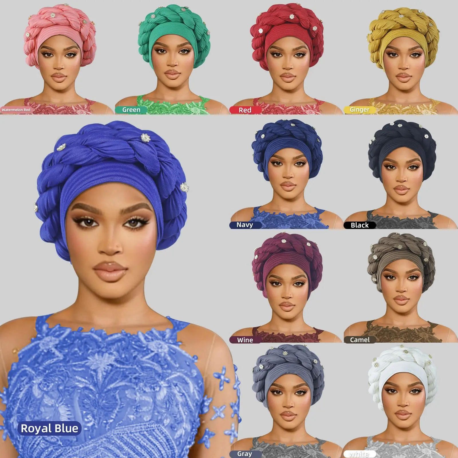 Headband Braided Hat Wrinkled Muslim Hooded Hat African Auto Gele Headtie Nigeria Wedding Geles Hijab Women Turban Cap Headpiece
Headband Braided Hat Wrinkled Muslim Hooded Hat African Auto Gele Headtie Nigeria Wedding Geles Hijab Women Turban Cap Headpiece