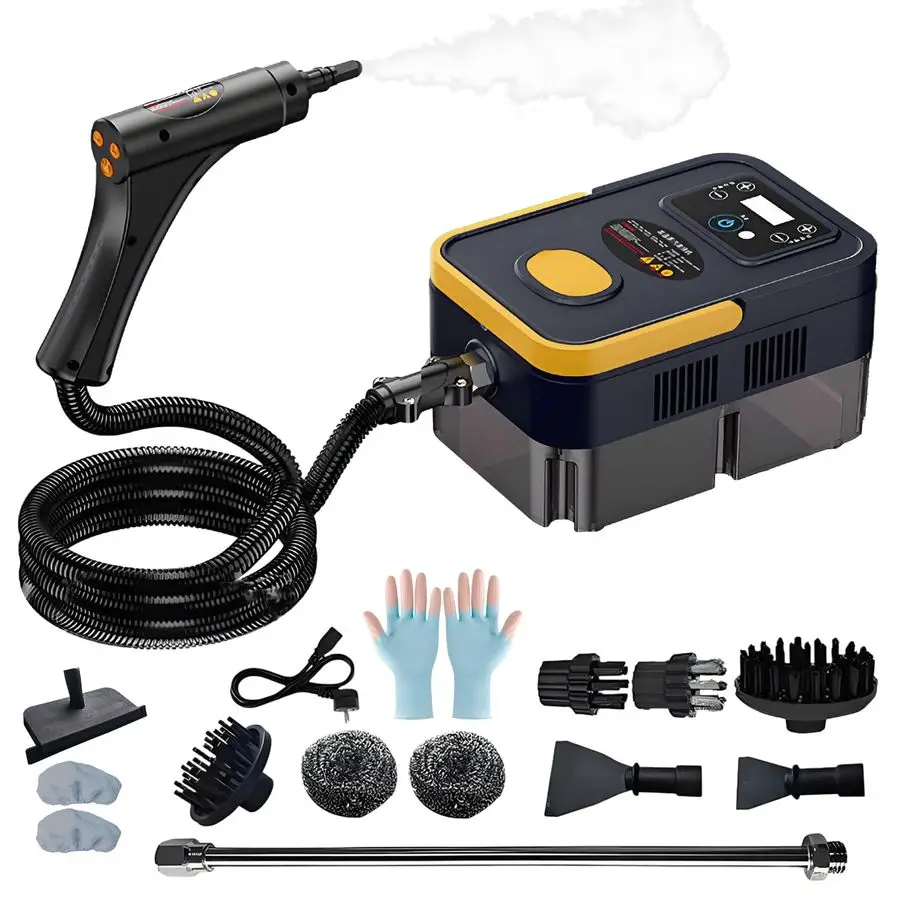 Очистители, отпариватель высокого давления мощностью 2500 Вт для чистки, ручной портативный пароочиститель, быстрый нагрев 15 с, резервуар емкостью 42,3 унции, отпариватель Cl
Очистители, отпариватель высокого давления мощностью 2500 Вт для чистки, ручной портативный пароочиститель, быстрый нагрев 15 с, резервуар емкостью 42,3 унции, отпариватель Cl