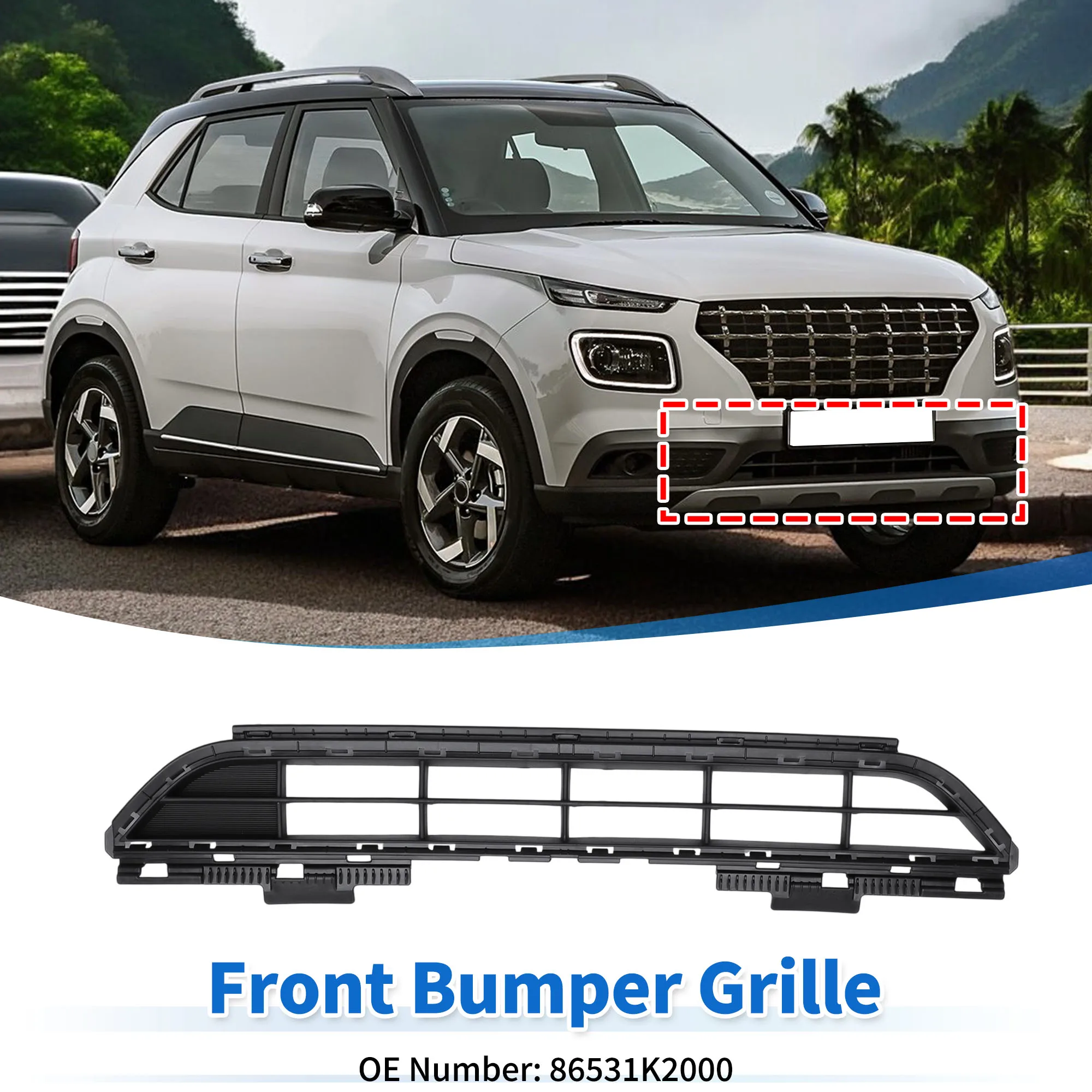 UXCELL Lower Grille Front Bumper Grille for Hyundai Venue 2020-2022 Bumper Cover Grille
UXCELL Lower Grille Front Bumper Grille for Hyundai Venue 2020-2022 Bumper Cover Grille