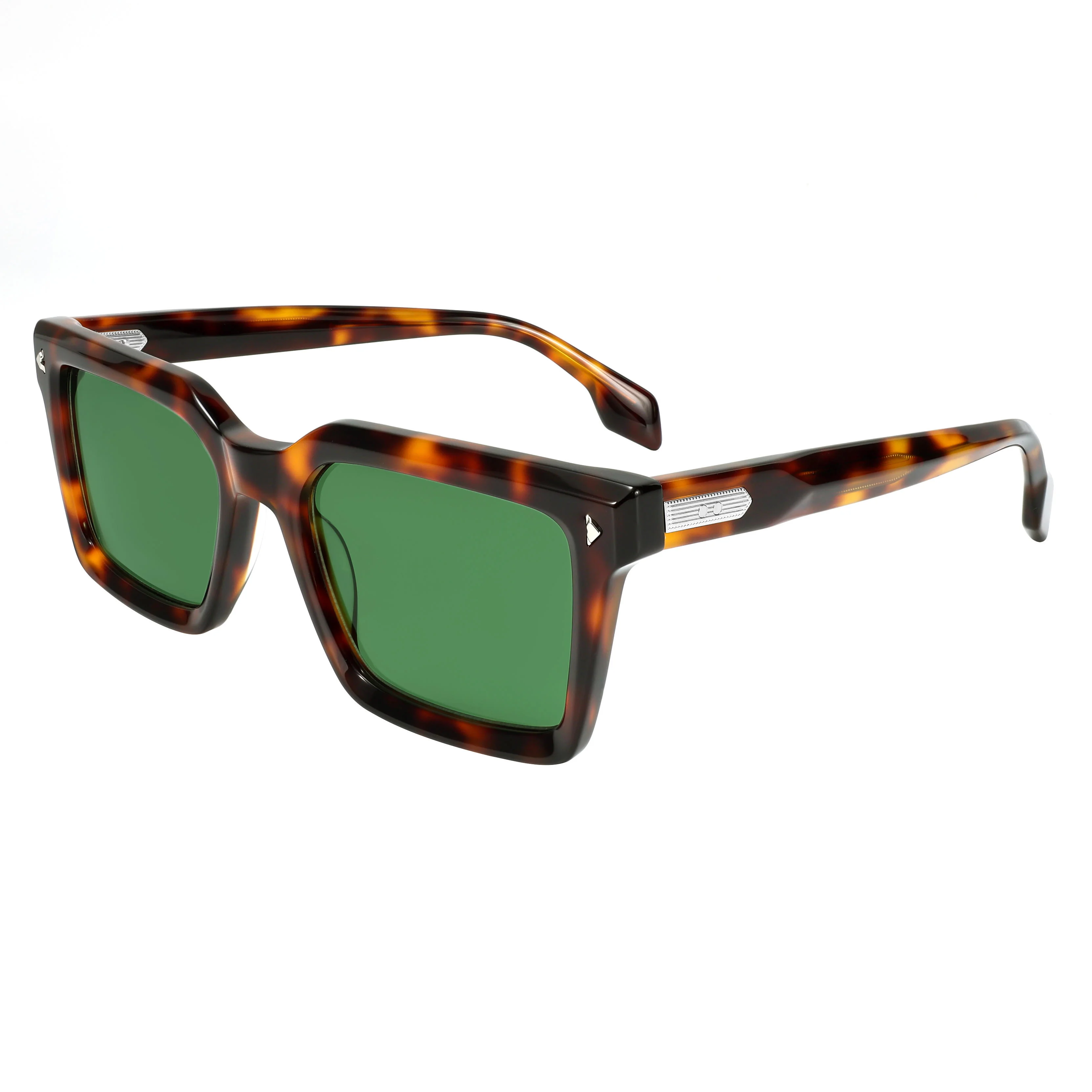 VZONE Designer Retro Rivet Tortoise Acetate Rectangle Sunglasses UV400 Non-Polarized Unisex Eyewear
VZONE Designer Retro Rivet Tortoise Acetate Rectangle Sunglasses UV400 Non-Polarized Unisex Eyewear