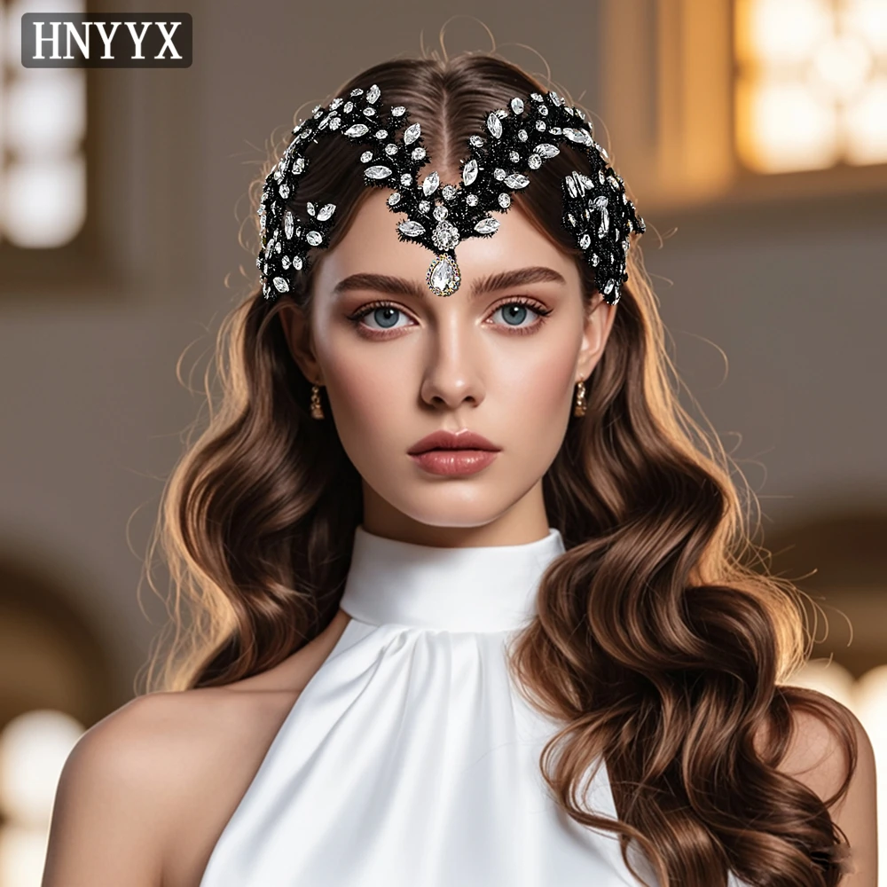 HNYYX Unique Bridal Wedding Hair Accessories Handmade Rhinestone Headpiece New Women's Forehead Chain Elegant Headdress A380
HNYYX Unique Bridal Wedding Hair Accessories Handmade Rhinestone Headpiece New Women's Forehead Chain Elegant Headdress A380