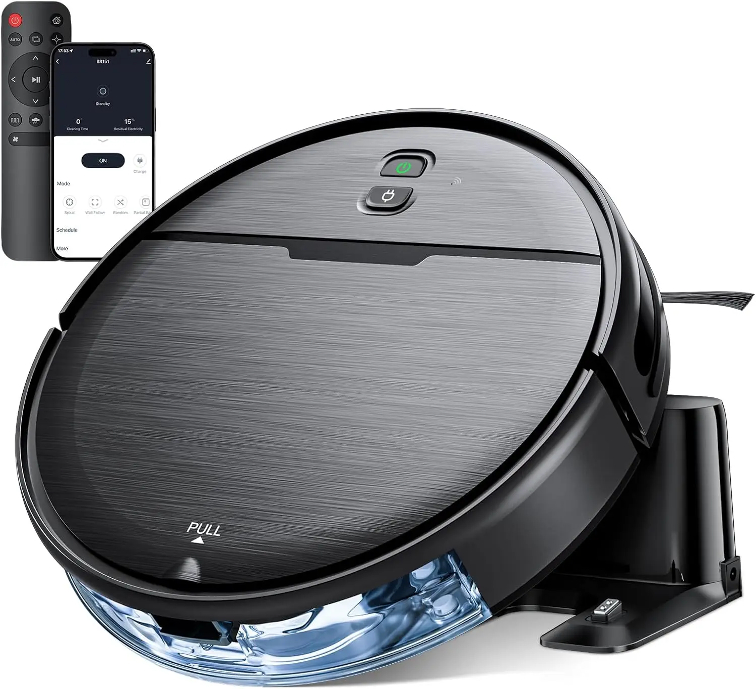 Robot Vacuum and Mop Combo, 2300Pa Strong Suction, 2-in-1 Dust Box and Water Tank, Works with Alexa/Google Assistant, Long
Robot Vacuum and Mop Combo, 2300Pa Strong Suction, 2-in-1 Dust Box and Water Tank, Works with Alexa/Google Assistant, Long