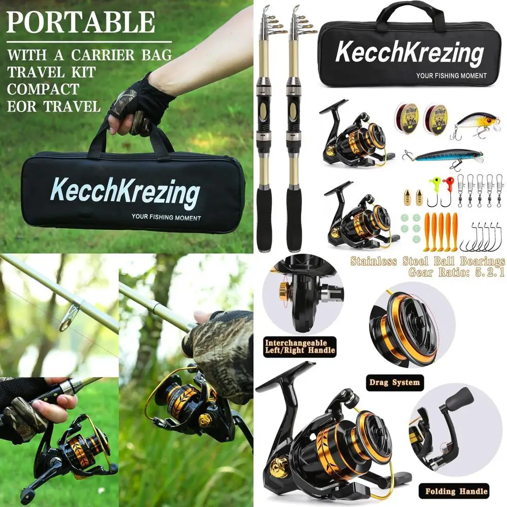 Складная удочка 5,9 футов с катушкой и сумкой для переноски - стартовый набор для начинающих рыболовов
Складная удочка 5,9 футов с катушкой и сумкой для переноски - стартовый набор для начинающих рыболовов