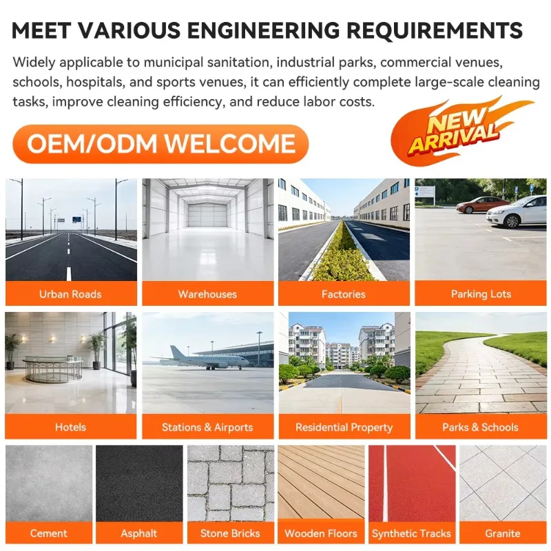 Customized Cleaning Electric Huge Floor Sweeper Ride On Battery Power Street Cleaning Equipment Automatic Sweeper
Customized Cleaning Electric Huge Floor Sweeper Ride On Battery Power Street Cleaning Equipment Automatic Sweeper