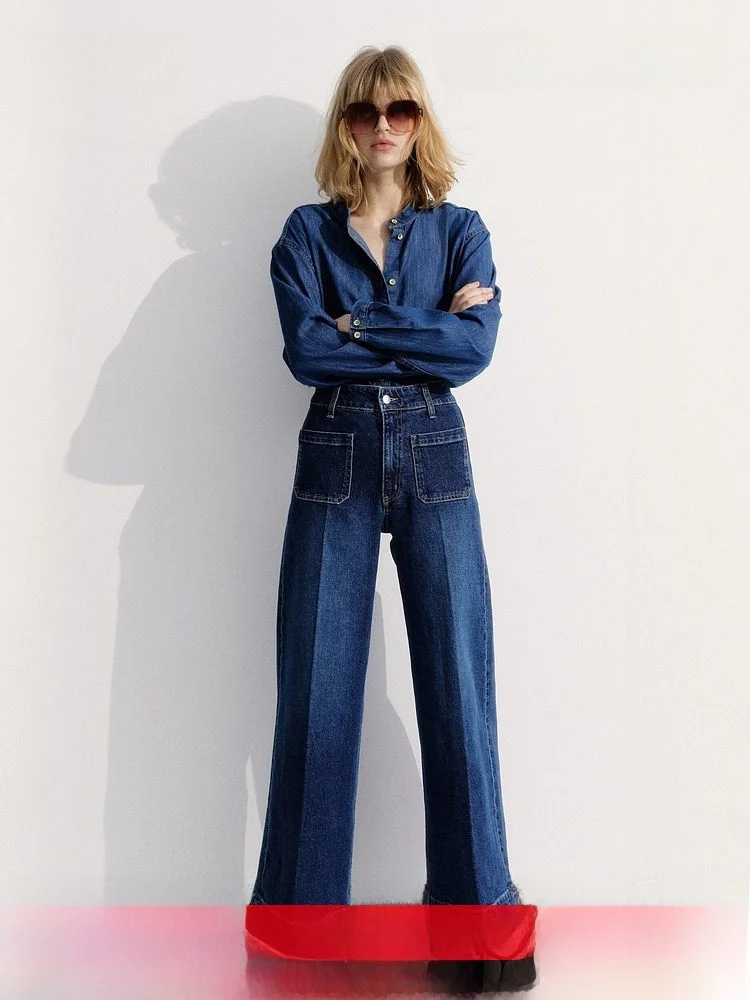 H&M Women's Loose Fit Denim Shirt Summer Casual Style Long Sleeve Cotton Polyester Blend Comfortable Breathable Fashionable
H&M Women's Loose Fit Denim Shirt Summer Casual Style Long Sleeve Cotton Polyester Blend Comfortable Breathable Fashionable