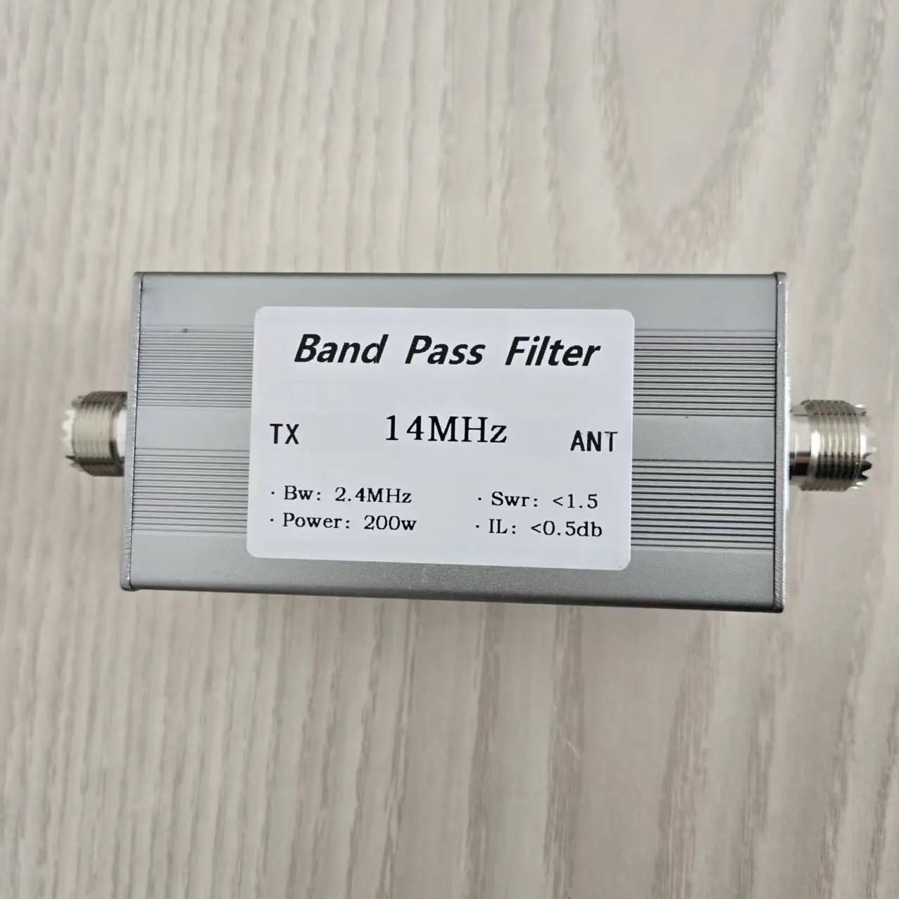 BPF-14M-200WM Shortwave Band Pass Filter – 200W, M Female Connector, Anti-Interference for HF Radio
BPF-14M-200WM Shortwave Band Pass Filter – 200W, M Female Connector, Anti-Interference for HF Radio