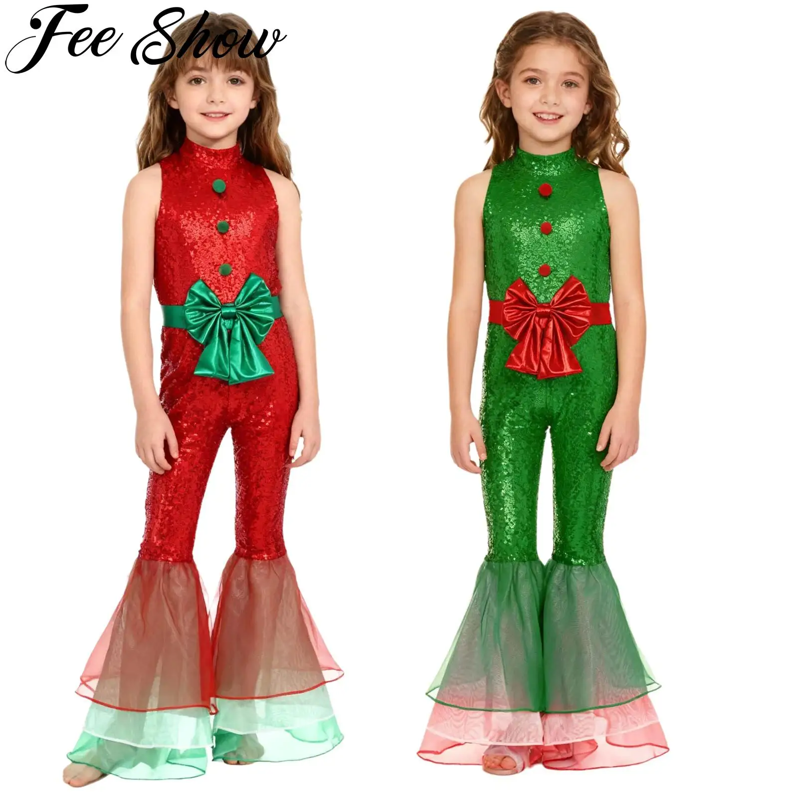 Рождественский комбинезон для девочек, расклешенное боди без рукавов с блестящими пайетками и помпоном и бантом для праздника, рождественской вечеринки, танцевального выступления на сцене
Рождественский комбинезон для девочек, расклешенное боди без рукавов с блестящими пайетками и помпоном и бантом для праздника, рождественской вечеринки, танцевального выступления на сцене