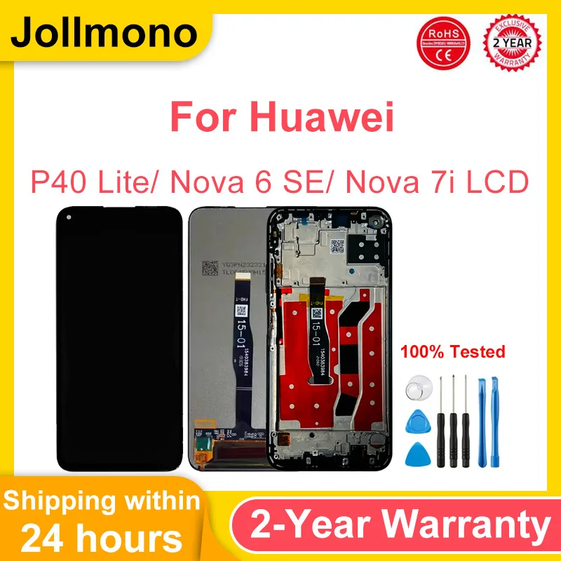 Для Huawei P40 Lite Nova 6 SE Nova 7i ЖК-дисплей, дигитайзер сенсорного экрана в сборе, панель JNY-L21A JNY-AL10 JNY-L22B, запасные части
Для Huawei P40 Lite Nova 6 SE Nova 7i ЖК-дисплей, дигитайзер сенсорного экрана в сборе, панель JNY-L21A JNY-AL10 JNY-L22B, запасные части