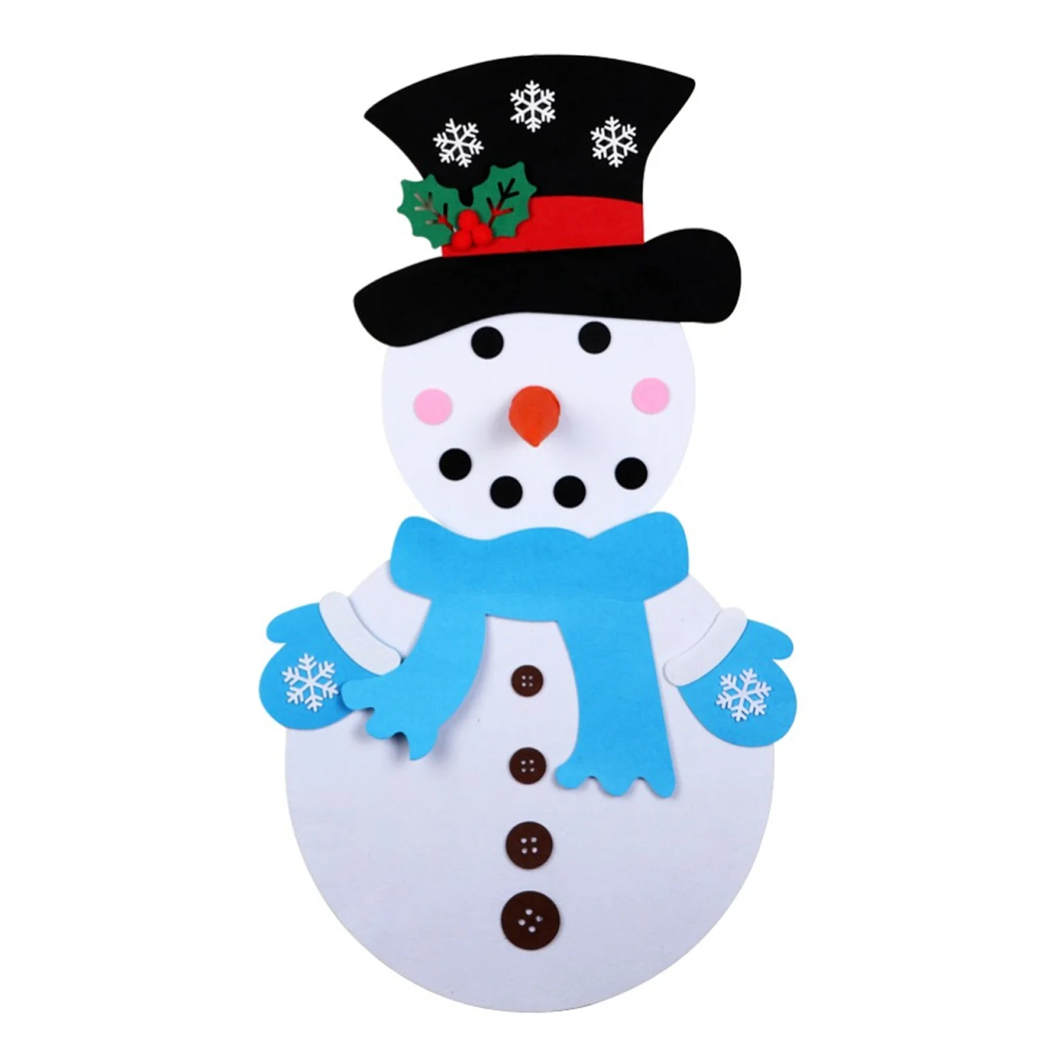 DIY Felt Christmas Snowman Games Set with 28pcs Detachable Ornaments for Christmas Xmas Decorations Children 19.69 x 39.37Inch
DIY Felt Christmas Snowman Games Set with 28pcs Detachable Ornaments for Christmas Xmas Decorations Children 19.69 x 39.37Inch