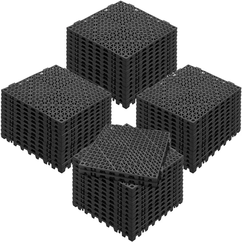 Black 12x12in Interlocking Drainage Floor Tiles, Soft PVC Non-Slip Splicing Tiles for Bathroom, Kitchen, Pool, Wet Areas – 50PCS
Black 12x12in Interlocking Drainage Floor Tiles, Soft PVC Non-Slip Splicing Tiles for Bathroom, Kitchen, Pool, Wet Areas – 50PCS