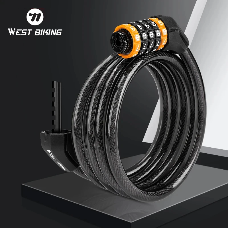 WEST BIKING Combination Bike Lock Password 5 digit 2M Lengthen Anti-theft Bicycle Lock Security Cable Scooter Ebike Accessories
WEST BIKING Combination Bike Lock Password 5 digit 2M Lengthen Anti-theft Bicycle Lock Security Cable Scooter Ebike Accessories