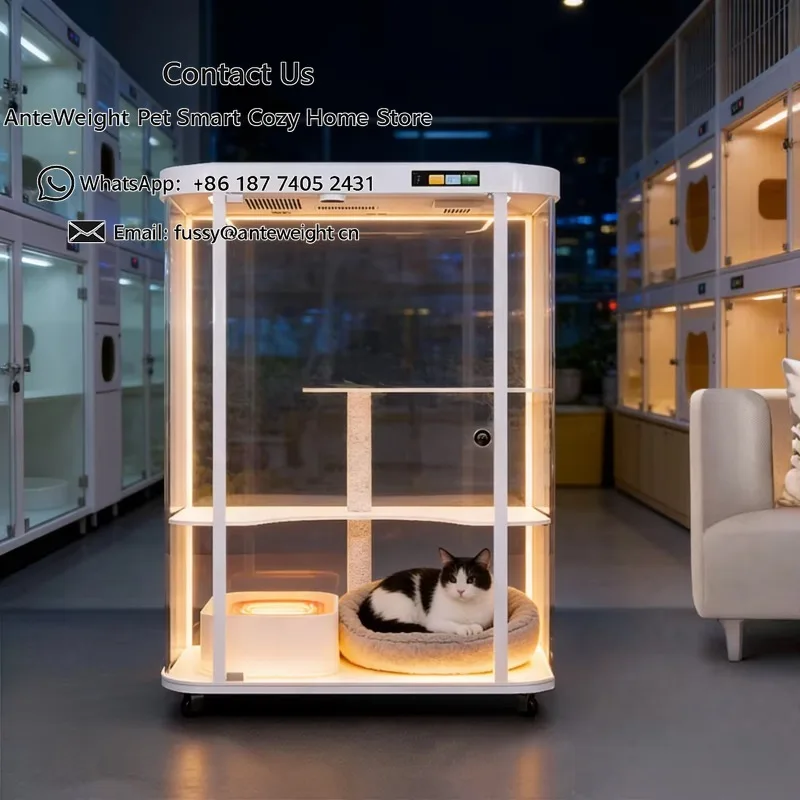 Cat-Friendly Cage with Cat Tree, Intelligent Pet Cabin, Upgrade From Traditional Pet Cage Circulating Fresh Air System
Cat-Friendly Cage with Cat Tree, Intelligent Pet Cabin, Upgrade From Traditional Pet Cage Circulating Fresh Air System