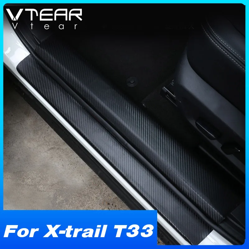 Vtear Car Door Sill Sticker Carbon Fiber PU Leather Rear Bumper Cover Stickers For Nissan X-trail T33 2021-2023 Auto Accessories
Vtear Car Door Sill Sticker Carbon Fiber PU Leather Rear Bumper Cover Stickers For Nissan X-trail T33 2021-2023 Auto Accessories