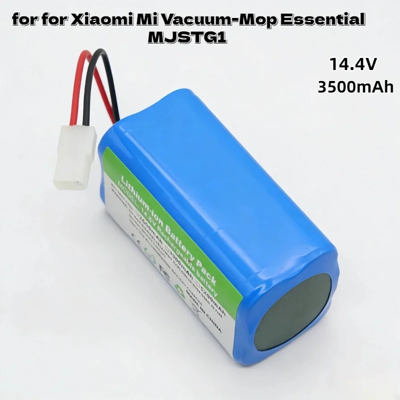 14.4V 5200mAh Long Lasting Replacement Battery Premium Li-ion Cells Pack for Xiaomi Mi Vacuum-Mop Essential MJSTG1
14.4V 5200mAh Long Lasting Replacement Battery Premium Li-ion Cells Pack for Xiaomi Mi Vacuum-Mop Essential MJSTG1