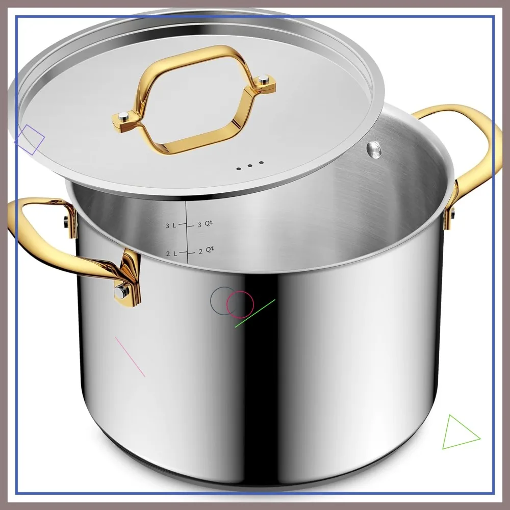 Кастрюля из нержавеющей стали на 12 кварт с крышкой, подходит для индукционных плит, обеспечивает равномерный нагрев, идеально подходит для консервирования, тушения и приготовления больших объемов пищи.
Кастрюля из нержавеющей стали на 12 кварт с крышкой, подходит для индукционных плит, обеспечивает равномерный нагрев, идеально подходит для консервирования, тушения и приготовления больших объемов пищи.