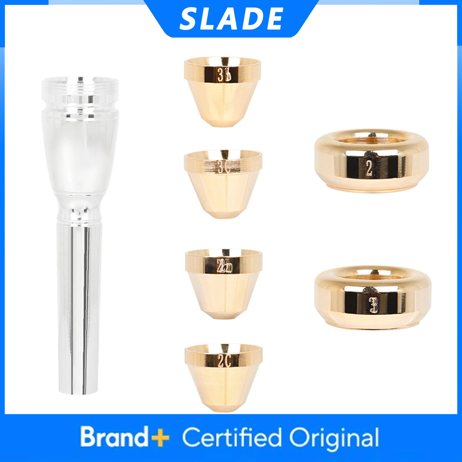 Мундштук для трубы SLADE 2C 3C 2B, размер 3B, мундштук для трубы Баха с футляром, профессиональные детали и аксессуары для духовых инструментов
Мундштук для трубы SLADE 2C 3C 2B, размер 3B, мундштук для трубы Баха с футляром, профессиональные детали и аксессуары для духовых инструментов