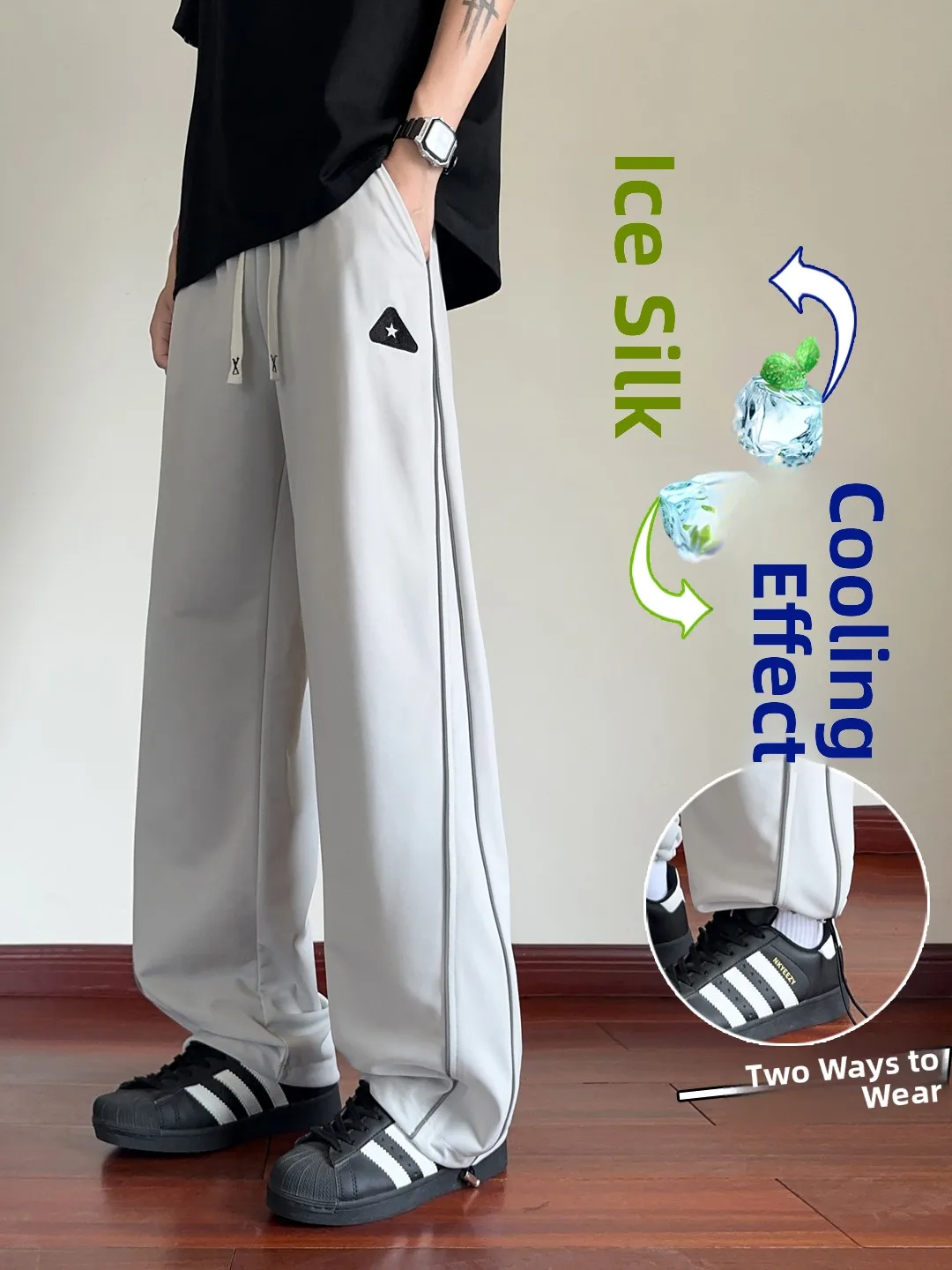 Летние тонкие повседневные брюки из ледяного шелка для мальчиков, учащиеся средней школы, спортивные длинные брюки Qui Dry, прямые брюки со средней талией
Летние тонкие повседневные брюки из ледяного шелка для мальчиков, учащиеся средней школы, спортивные длинные брюки Qui Dry, прямые брюки со средней талией